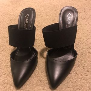 Charles David 4 inch black heels